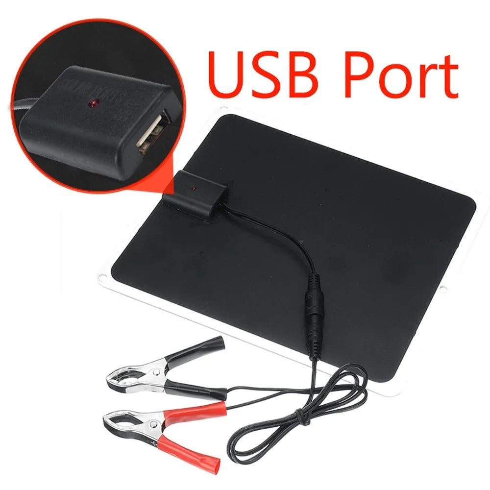 moobody 20W Removable Solar Panel, Portable Solar Power Recharger for Camping Hiking Car Light Fan