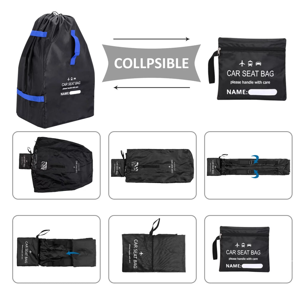 Car Seat Bag for Air Travel Universal Infant Carseat Storage Bag for Airplane Gate Check Large Durable Carseat Travel bag with Shoulder Straps