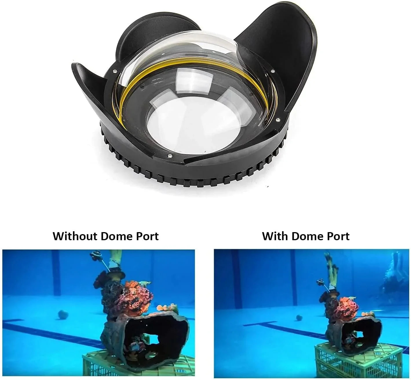 Seafrogs 60M Underwater Camera Housing w/ Dome Port & Two Hands Aluminium Tray Kit, Waterproof case for Sony RX100 I    V RX100 M2 M3 M4 M5