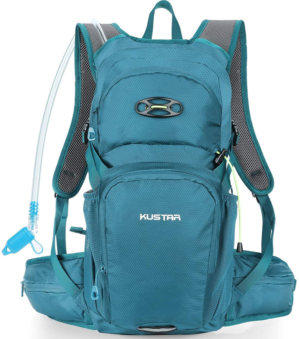 Hydration Pack Backpack with 2L Leakproof Water Bladder  Free,Lightweight Water Backpack for Hiking,Running,Cycling,Camping,Blue
