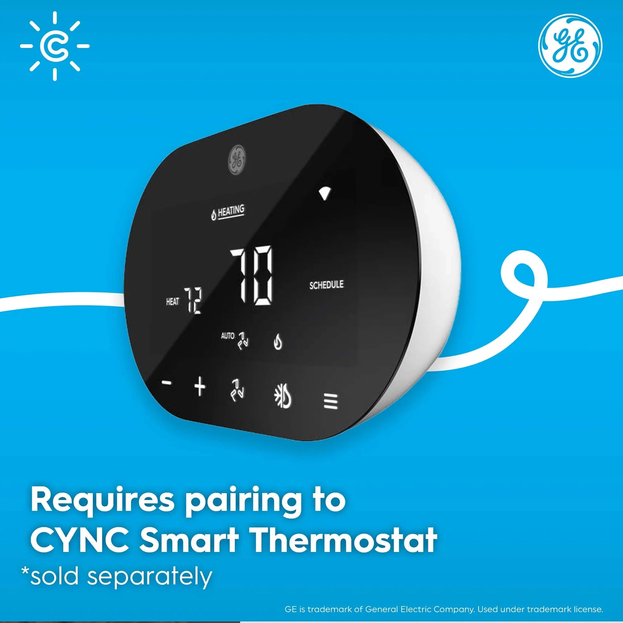Smart Temperature Sensor, Thermostat Sensor, Humidity Sensor, Works with  Smart Thermostat (Sold Separately), Set Schedules in  App (1 Pack)