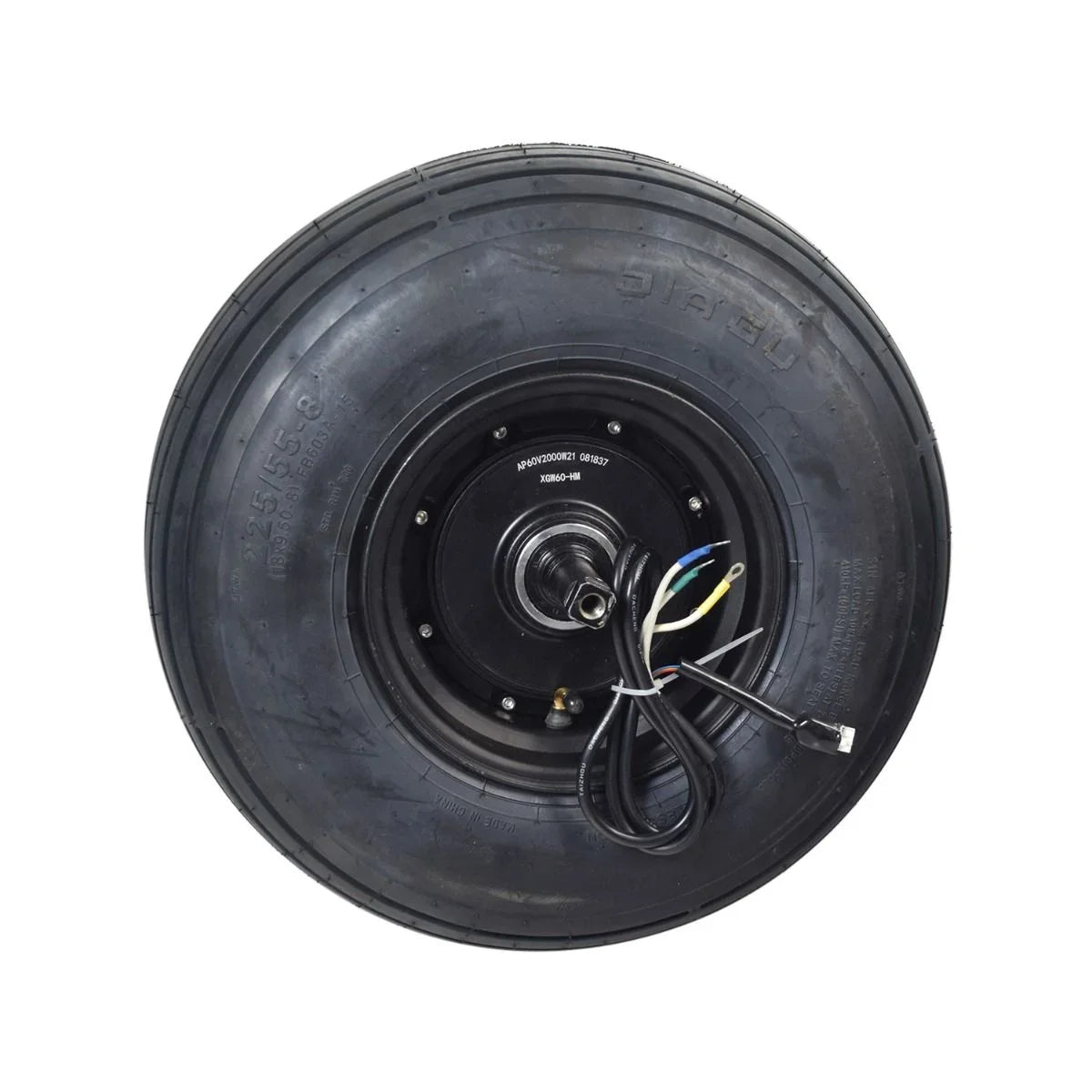AlveyTech 60 Volt 1500 Watt Hub Motor & 18x9.50-8 Wheel Assembly for Fat Tire Scooters