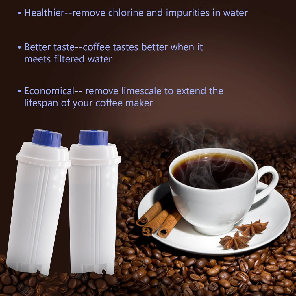 4Pcs Coffee Replacement Filter Cartridge Replacement Filter Coffee Filter Compatible with Delonghi  C002 Maker Machine Coffee Machine Accessory Filter for Coffee Maker