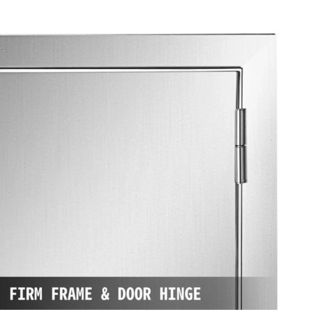 17"hx24"w Bbq Access Island Single Door Horizontal Doors Stainless Steel Outdoor