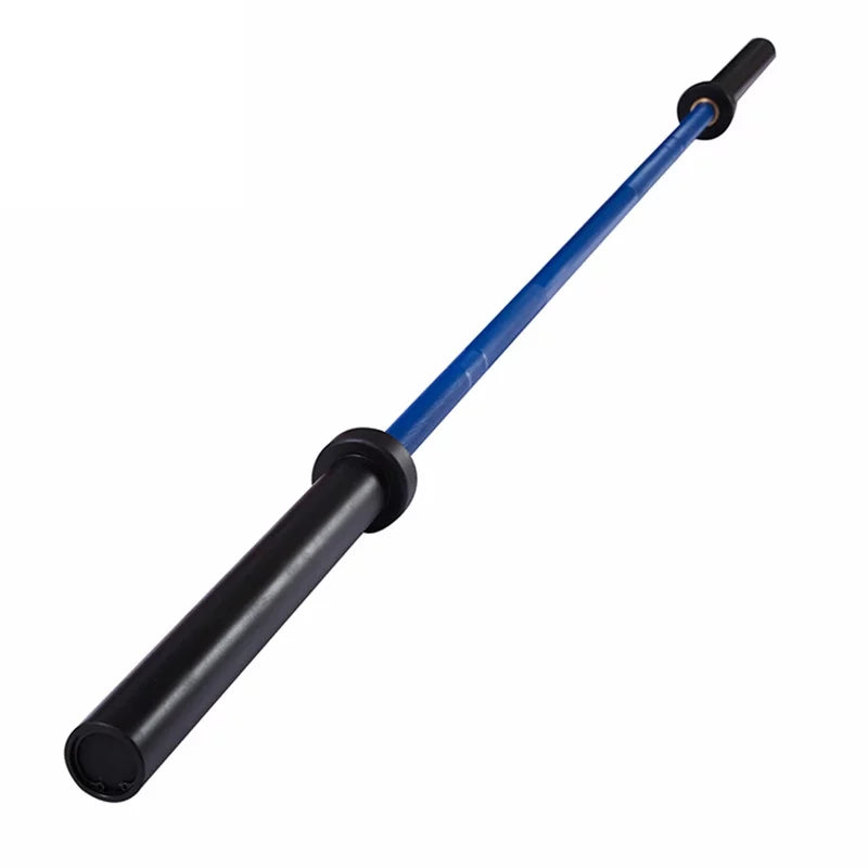 Olympic Bar Solid Chrome Barbell Weights Lifting Power Lifting Blue Hard Chrome Barbells