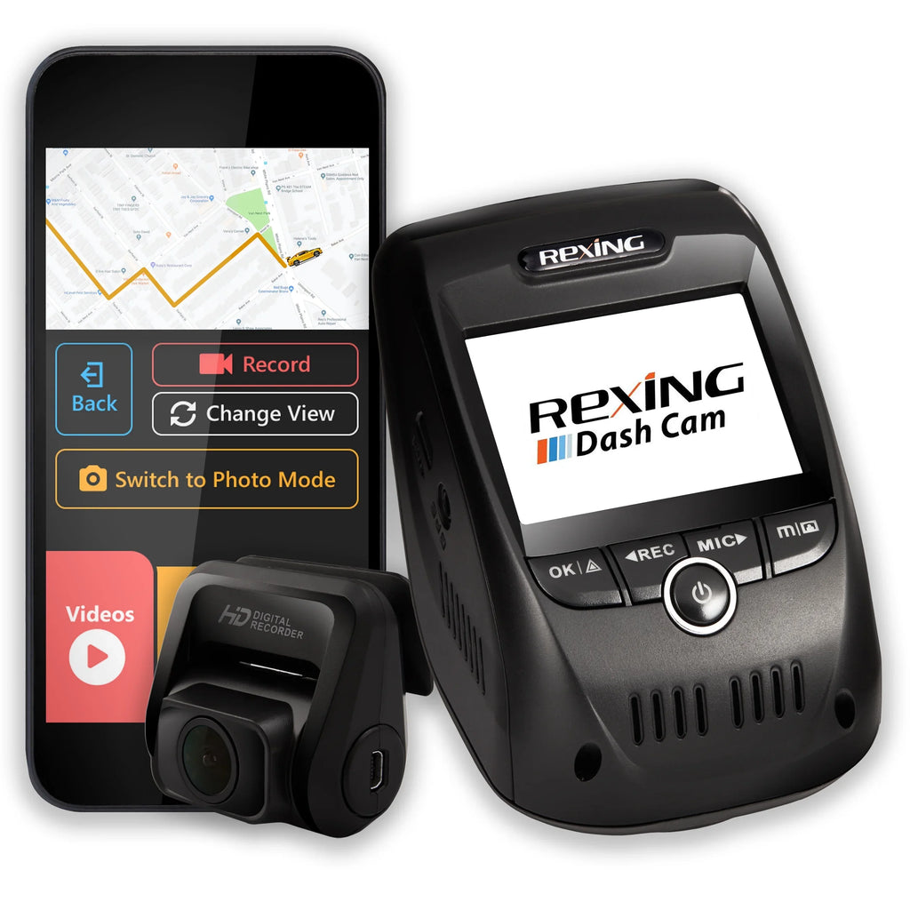 Rexing V1P Pro 1080p Full  Front and Rear Dash Cam