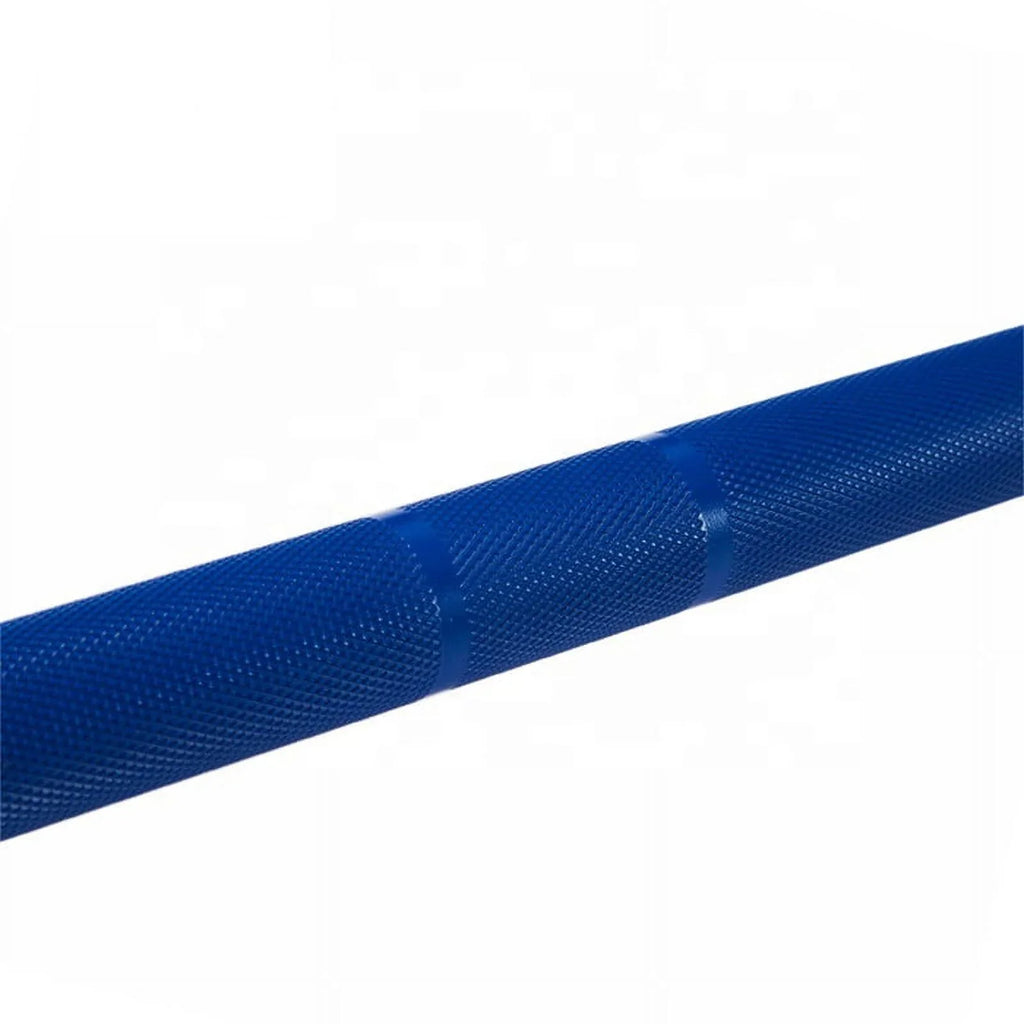 Olympic Bar Solid Chrome Barbell Weights Lifting Power Lifting Blue Hard Chrome Barbells
