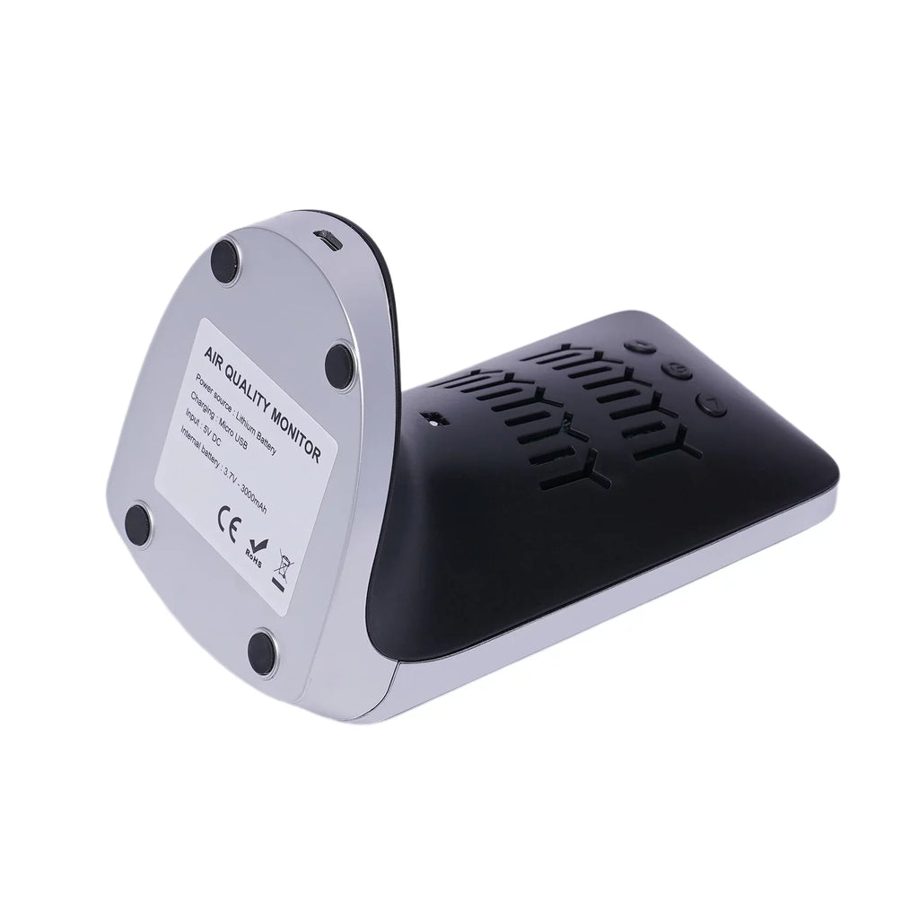 Miumaeov Indoor Air Quality Monitor for CO2, Temperature & Humidity (White, Black)