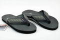Rainbow Luxury Leather Wide Strap The Bentley Black Gray Men's Sandal