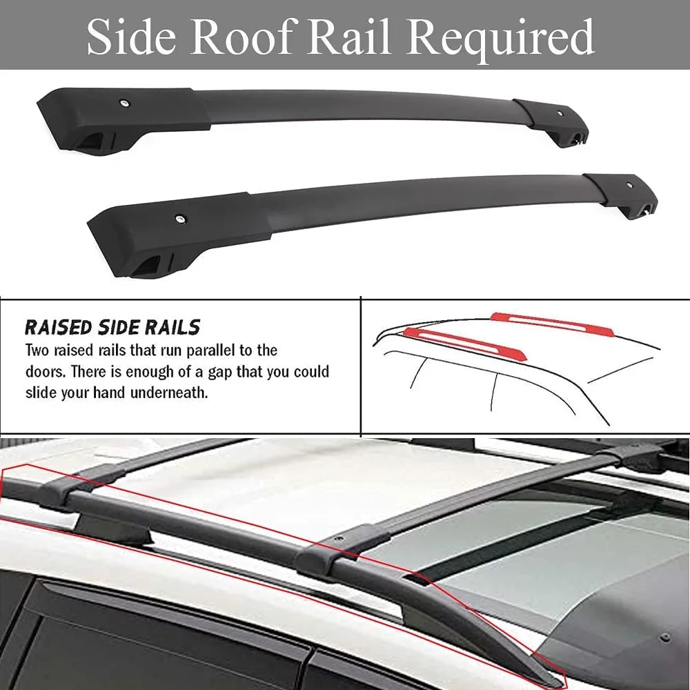 Cross Bars Roof Rack Fit for Jeep Cherokee 2014 - 2023 Luggage Rack Crossbar Cargo Carrier with Side Rails