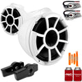 Wet Sounds for   - REV10 10" White Swivel Mount Tower Speakers &   Tower Adapters