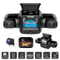 4 Channel Dash Cam Front, Left, Right and Rear, Front and Rear Inside, 360°Panoramic Driving Recorder  Car Cameras Night Vision