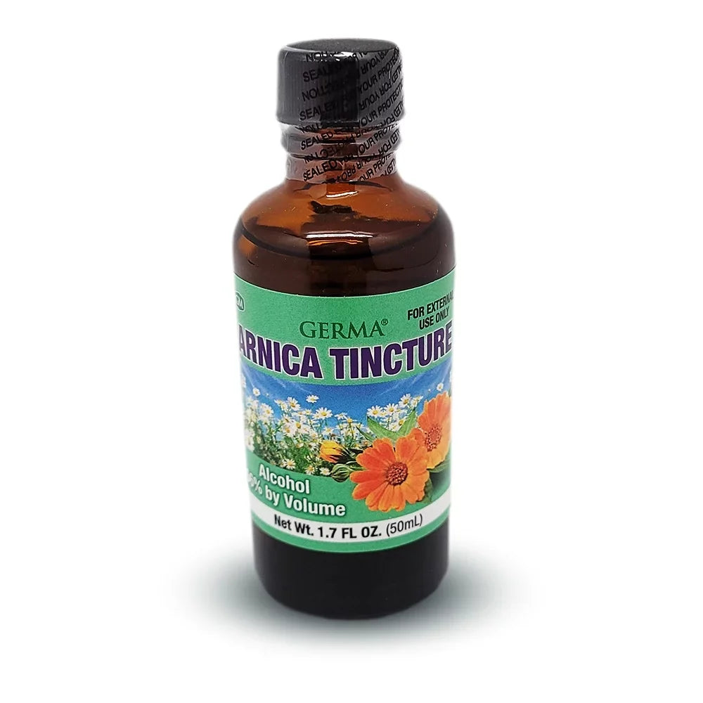 Germa Arnica Tincture. Topical Analgesic. For Joint Pain, Body Aches and Counterirritant for Bruises. Helps You Maintain a Healthy Skin. 1.7 oz. Pack of 3