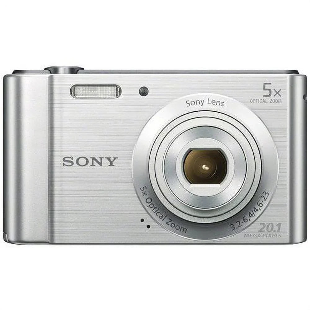 Sony Cyber-shot -W800 Digital Camera (Silver) + Deal-Expo Accessories Bundle