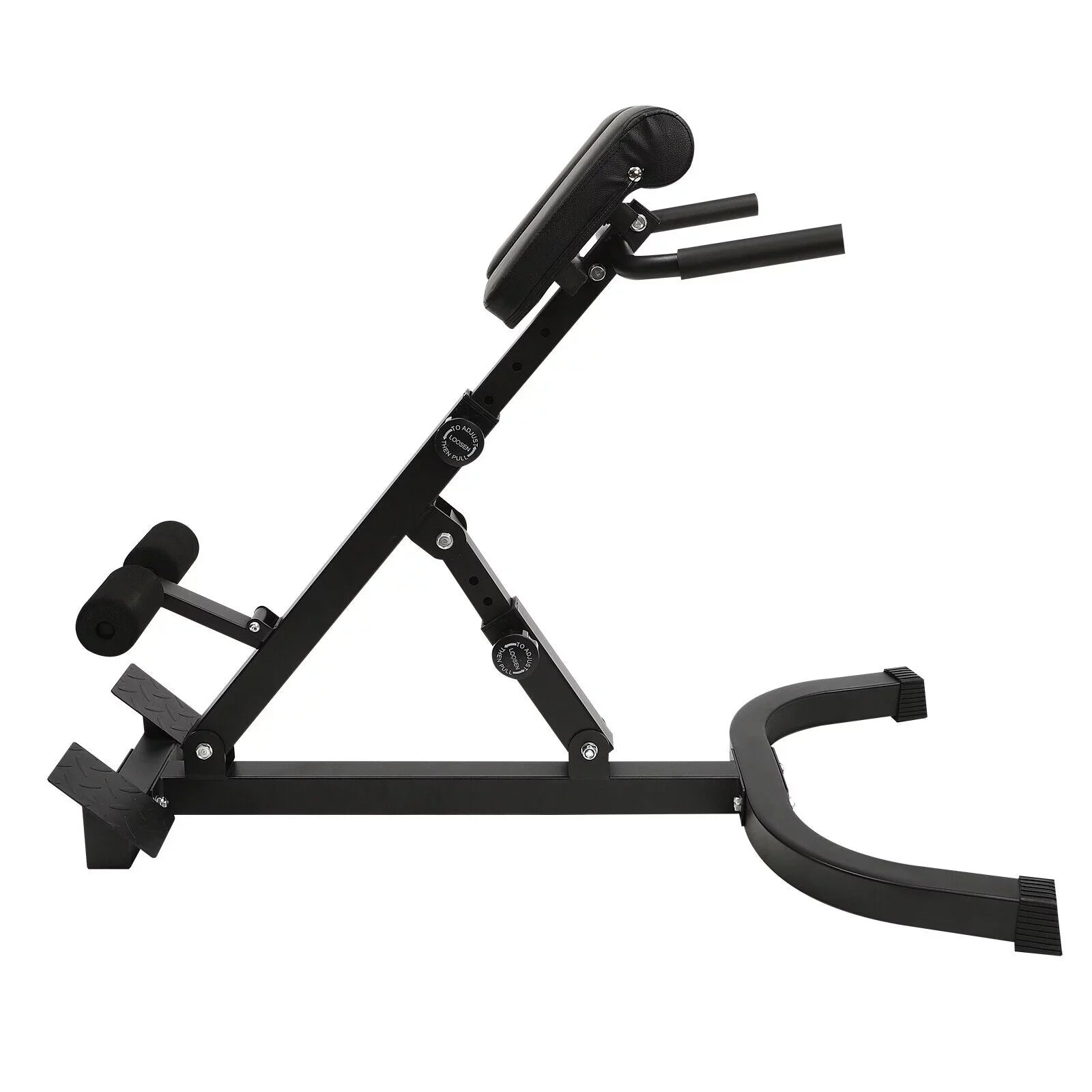 Multi-Functional Bench Roman Chair Back Extension Machine, Adjustable Hyperextension Bench - Hamstring Black 40.55*27.55*44.48 in