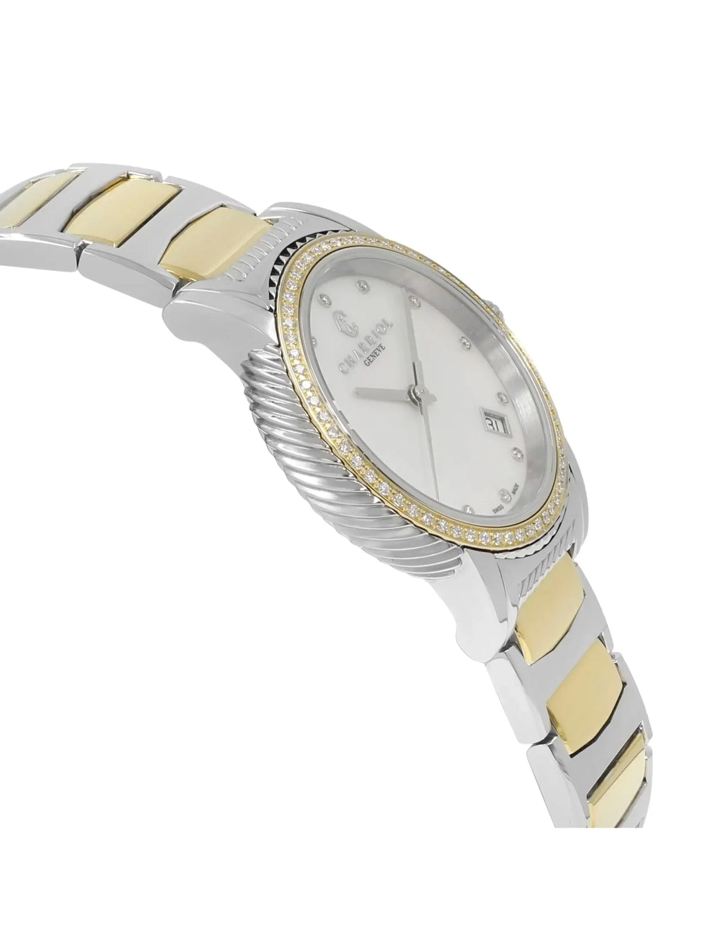 New with defects Charriol Parisii 0.40cttw Quartz Ladies Watch P33SY2D.921.001