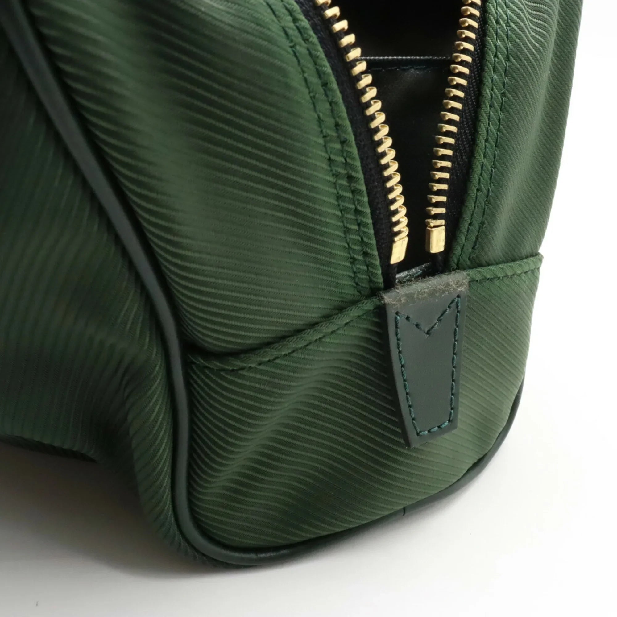 Pre-Owned   Taiga Parana Second Bag Handbag Canvas Leather Epicea Dark Green M30754 (Good)