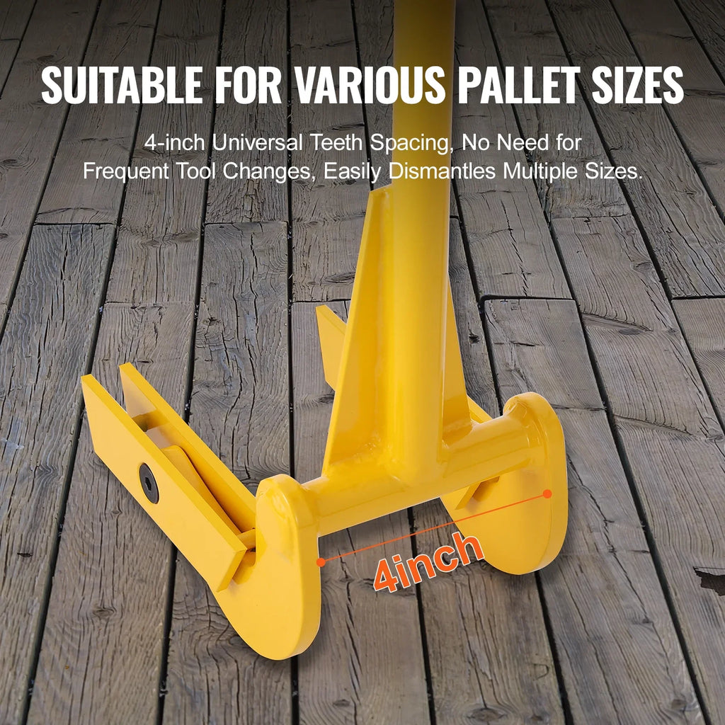 Pallet Buster Deck Wrecker Pallet Tool Pry Bar 41-Inch Handle 2000 lbs