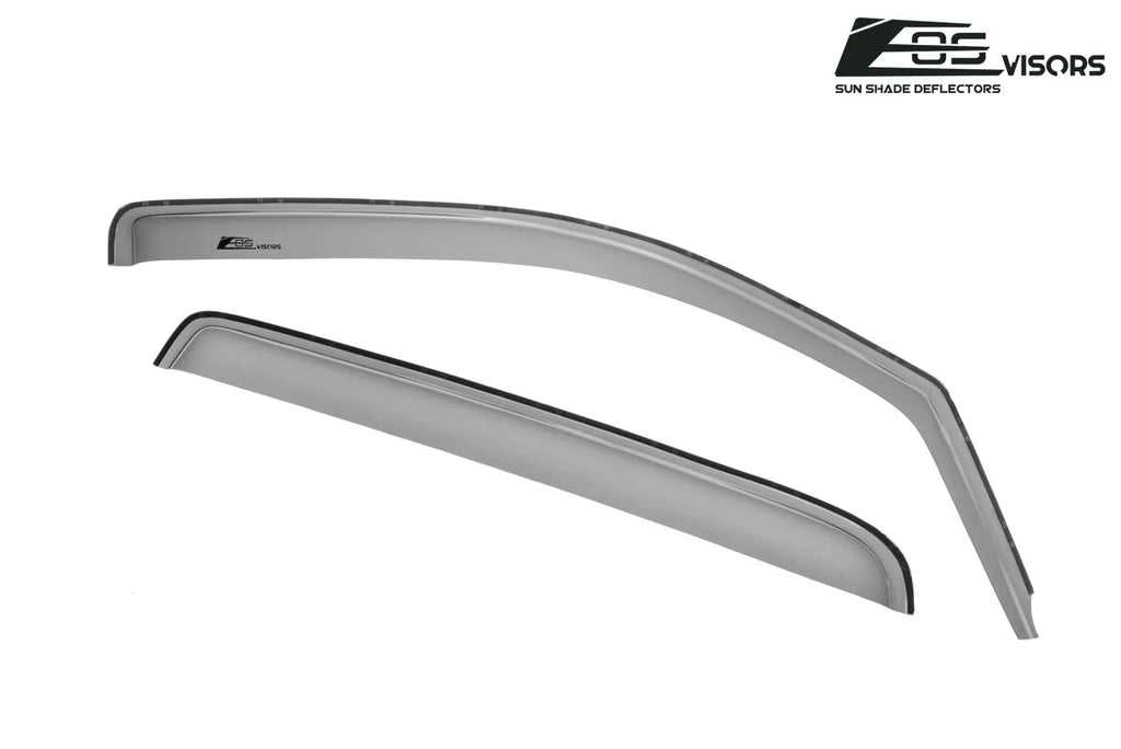 Extreme Online Store Fits  2014-2018 Chevrolet Silverado 1500 Crew Cab Models |  Visors - Style   Side Vents Window Deflectors Rain Guards