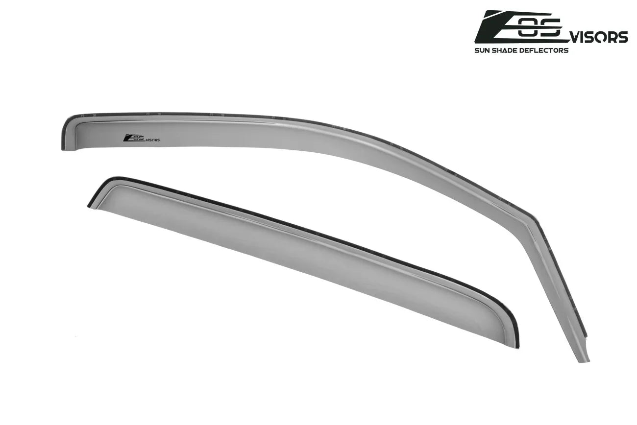 Extreme Online Store Fits  2014-2018 Chevrolet Silverado 1500 Crew Cab Models |  Visors - Style   Side Vents Window Deflectors Rain Guards