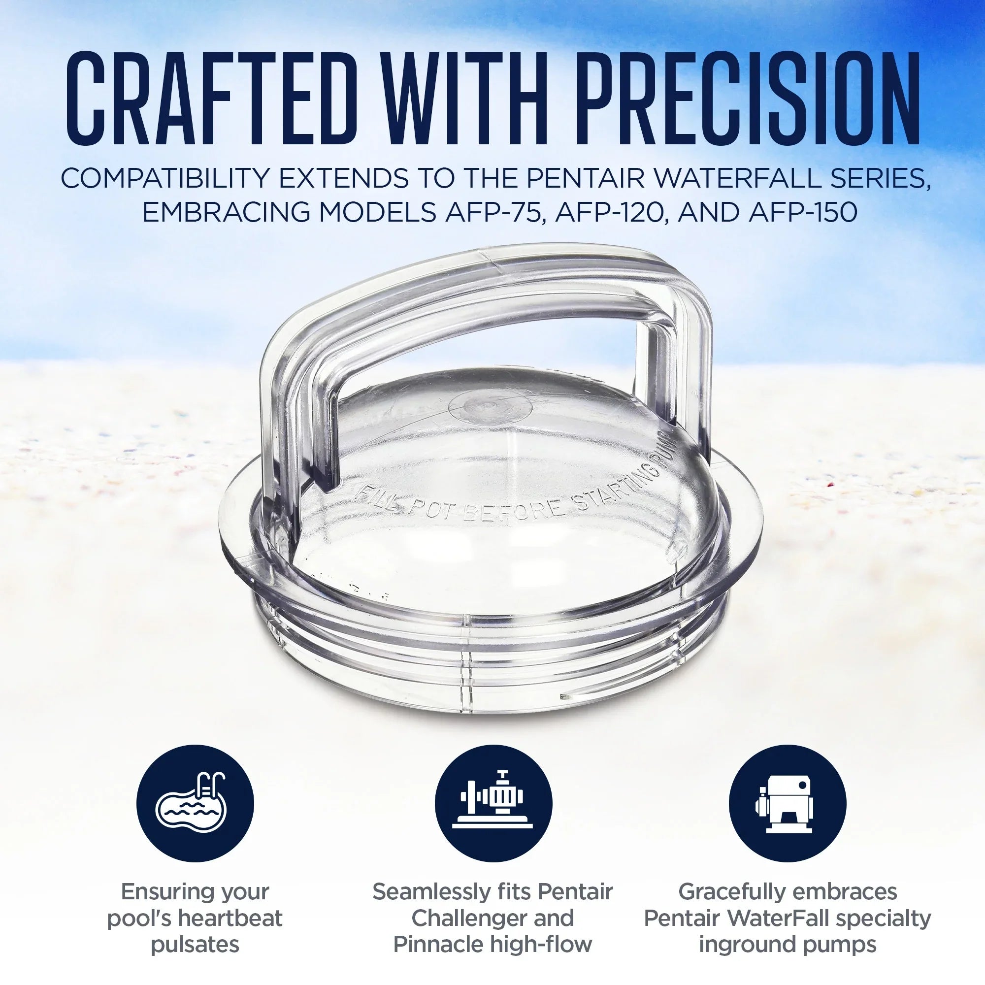 Pentair Strainer Pot Lid Replacement Fits Pentair -75, -120 & -150