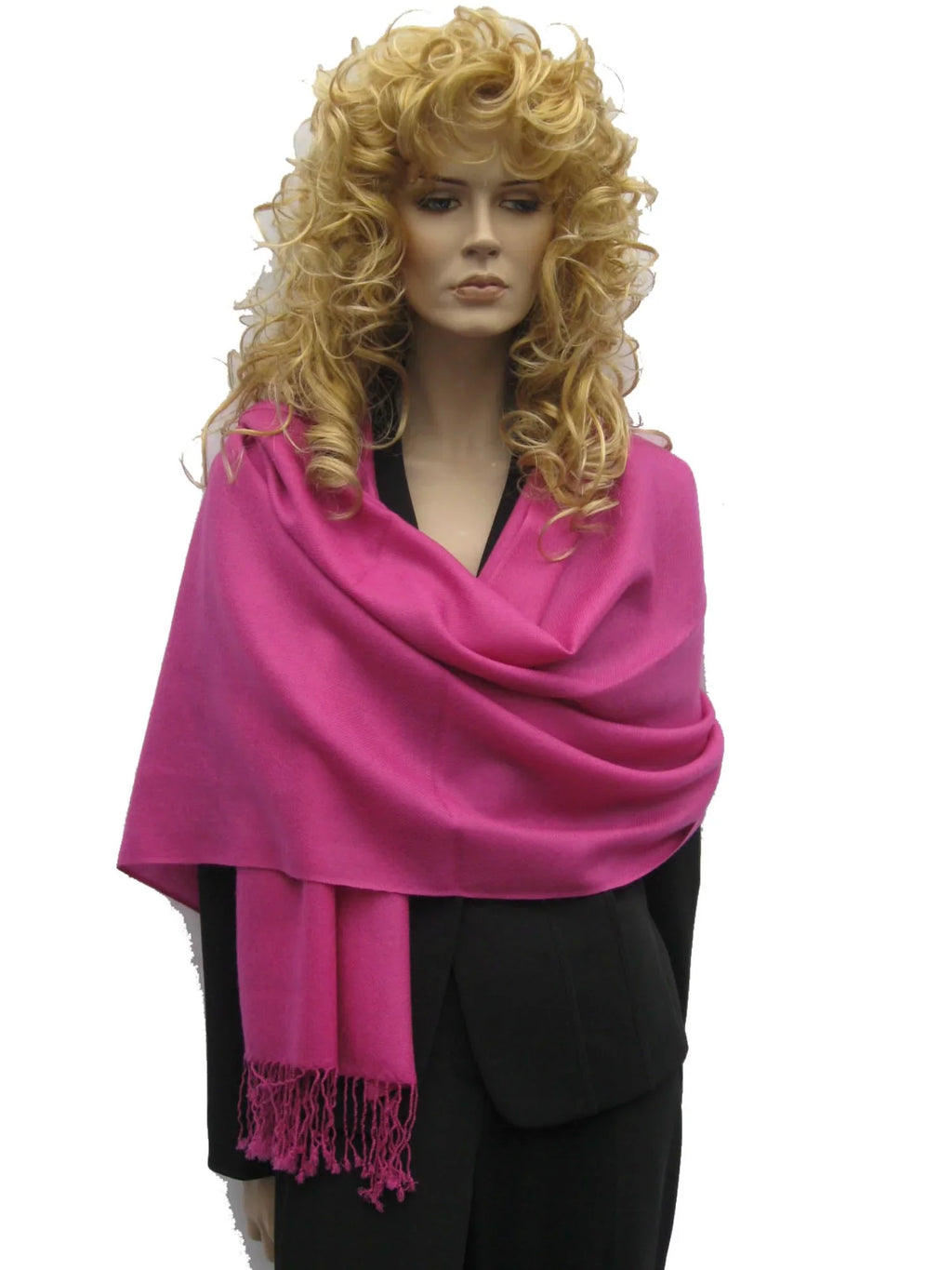 Shawl/Shawls/Scarf/Scarves/Wrap/Stole/Muffler/Cape/Ruana/Blanket/Throw/Pashmina Shawl/Cashmere Scarf/Wool/Silk (Raspberry Regular Shawl)