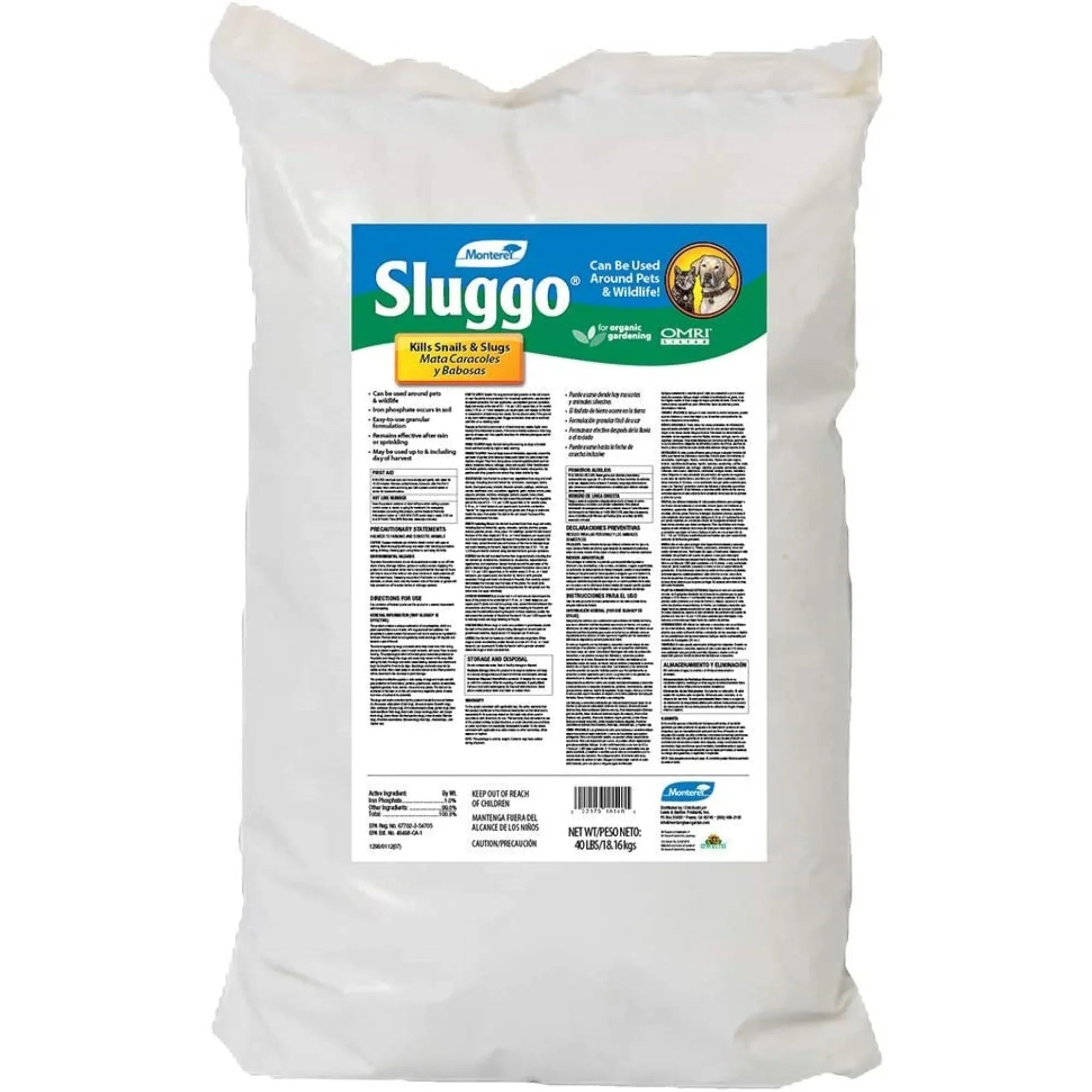 Monterey  40 lbs Sluggo Snail & Slug Bait