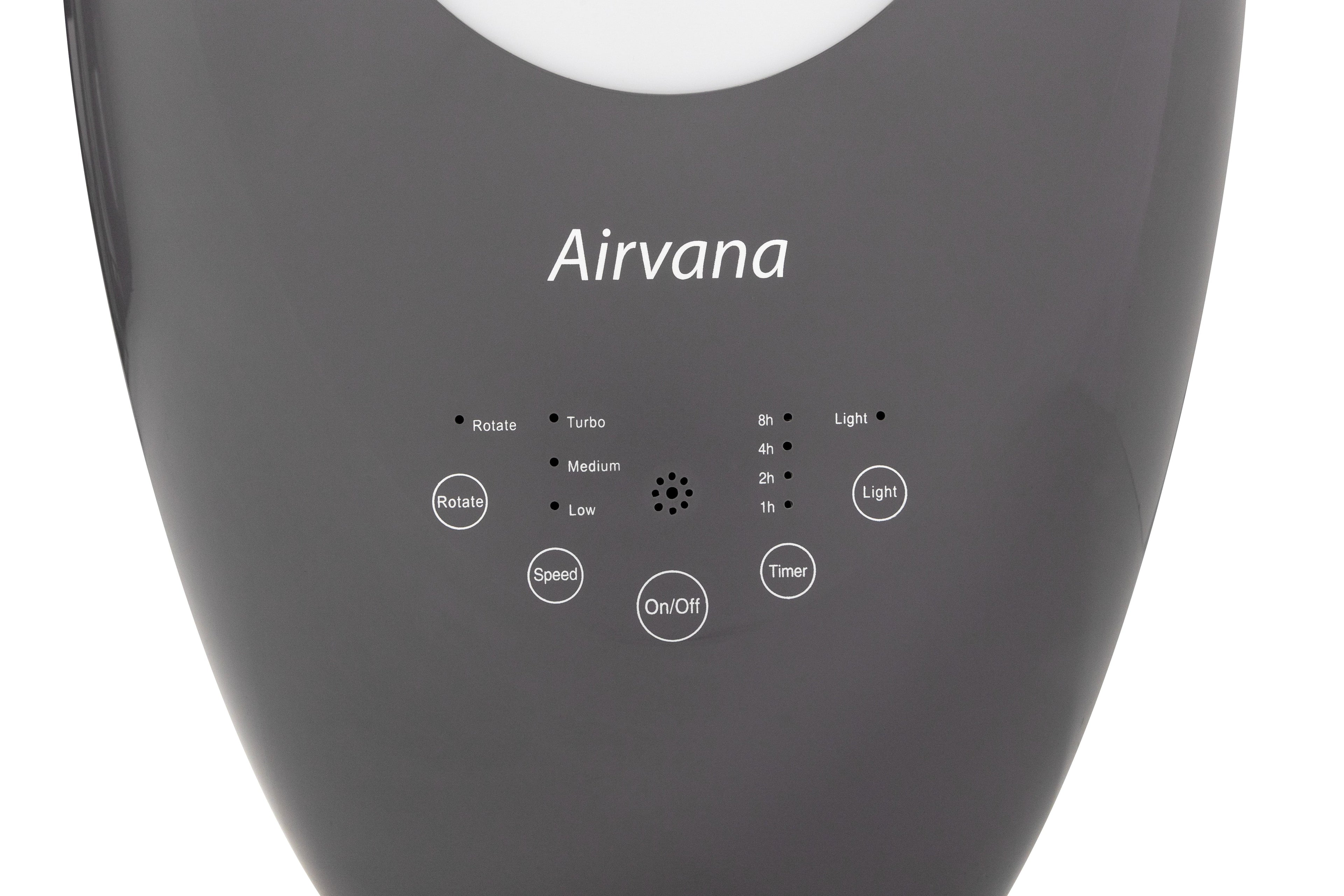 Airvana Bladeless Vortex Fan with Filter and Remote AV1700FAN- Gray