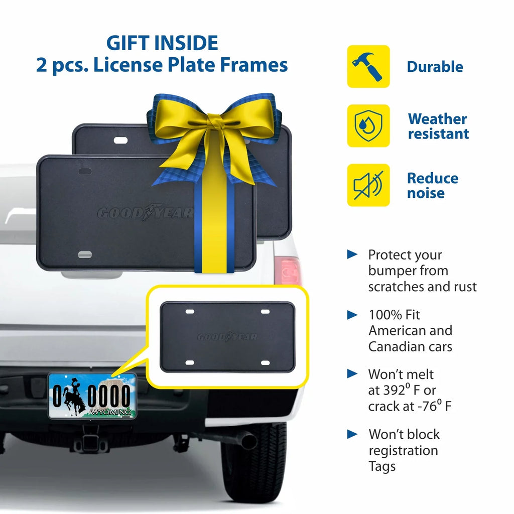 Goodyear Shatterproof Window Deflectors for Ram ProMaster 2014-2024, Tape-on Rain Guards, Window Visors, Vent Deflector, Vent Visor, Car Accessories, 2 pcs - GY008711