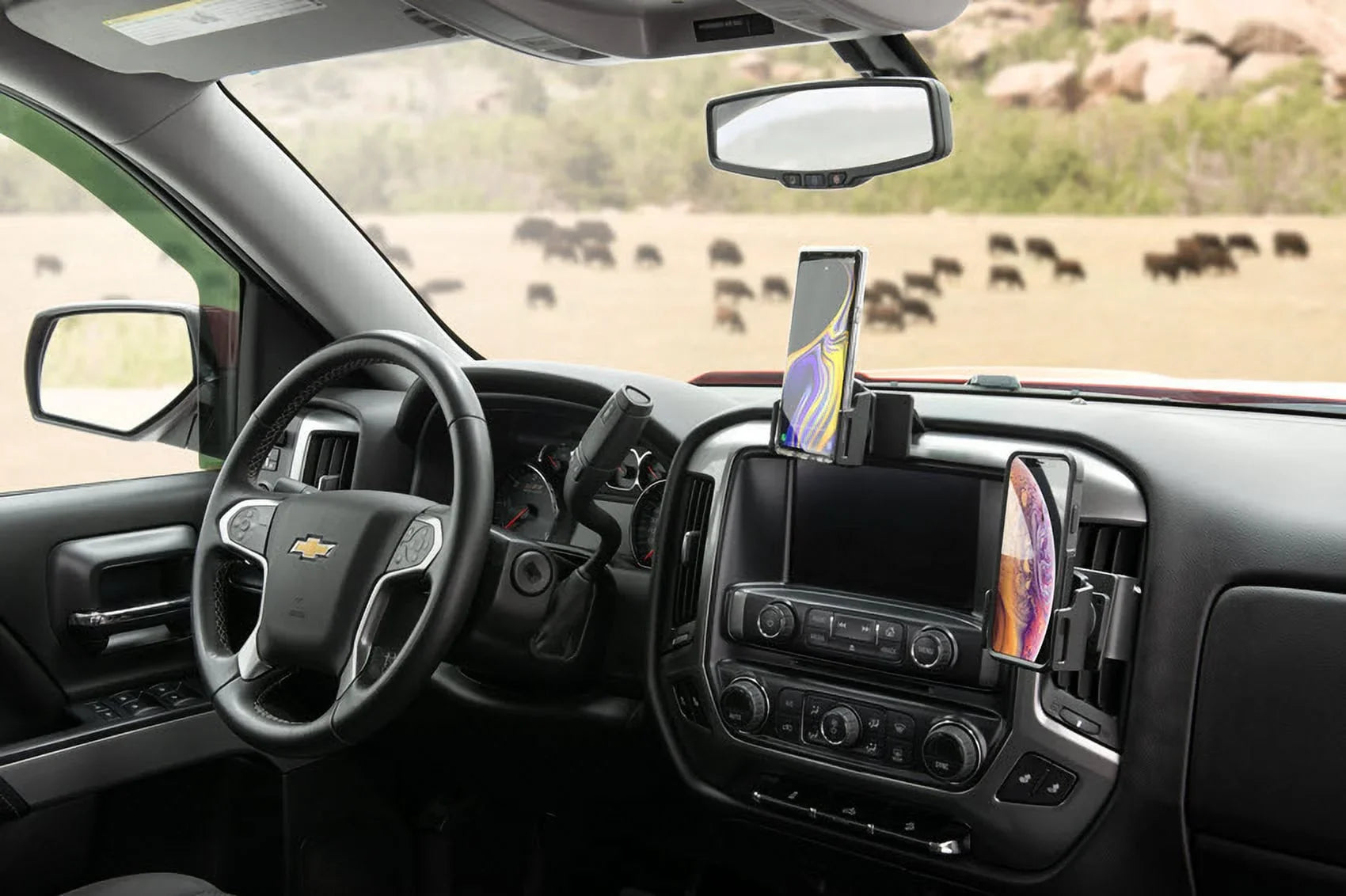 Scosche PC855014 ProClip Center Dash Mount Compatible with 2014-2018 Chevy Silverado 1500 Series (Mounting Base Only)