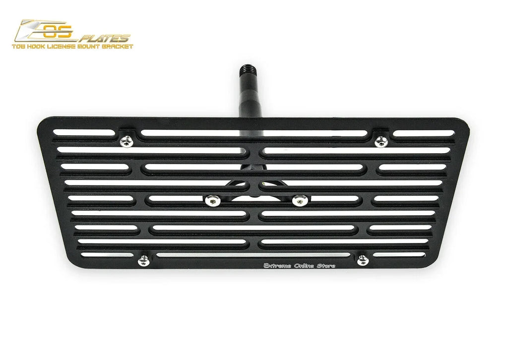 Extreme Online Store Replacement for 2014-Present Mini Cooper |  Plate Version 2 Front Bumper Tow Hook License Plate Relocator Mount Bracket Tow-119-V2