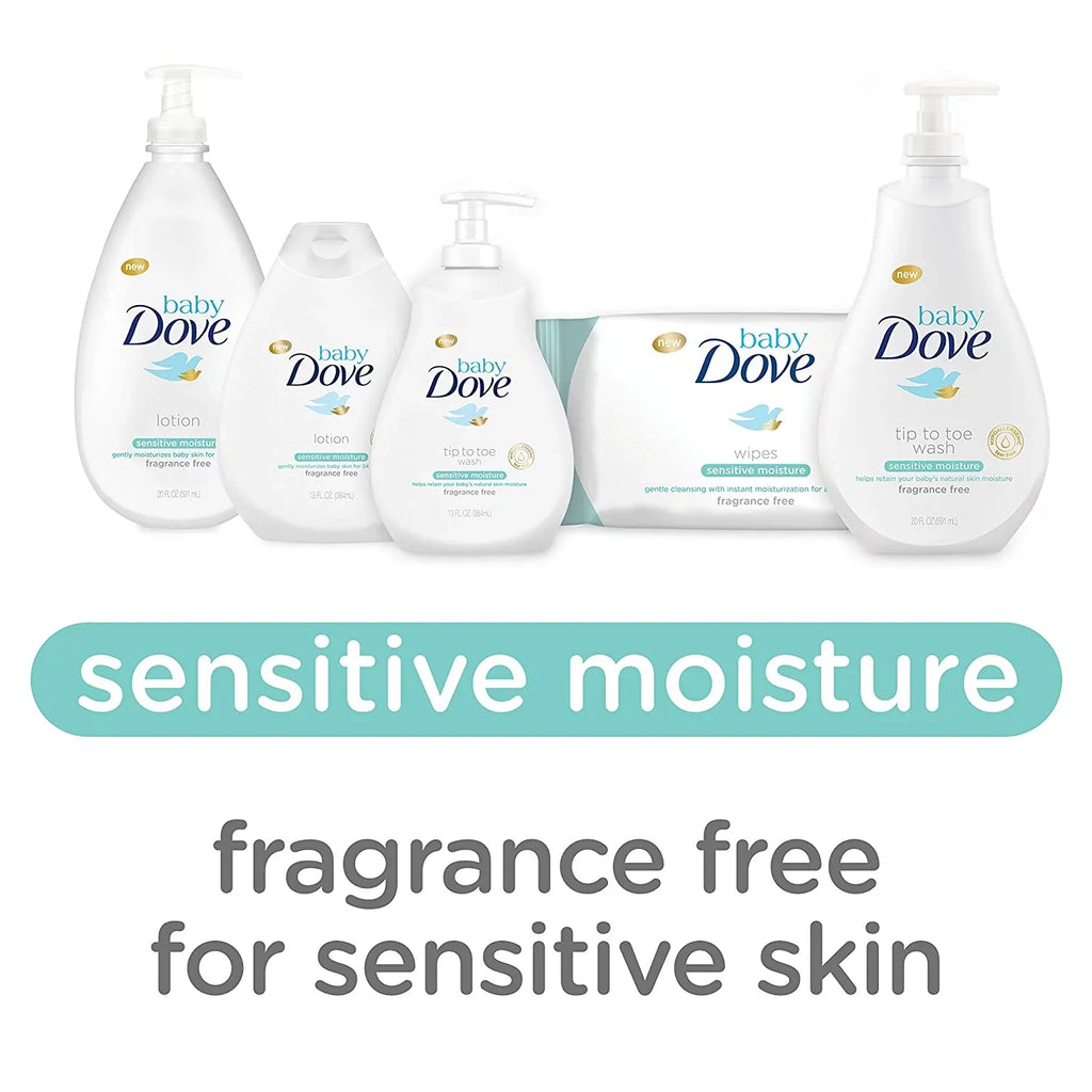 Baby Dove Fragrance Free Lotion, Sensitive Moisture 13 oz, 3 count