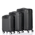SalonMore  3 Piece Hardside Lightweight Spinner Luggage Bag Set  With  Lock Black