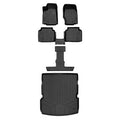 Smartliner SA0568-B0569-C0569-D0568 All Weather Custom Fit Black 3 Row & Cargo Liner Behind the 2nd Row Floor Mat Liner Set for 2021-2023 Jeep Grand Cherokee L, Black