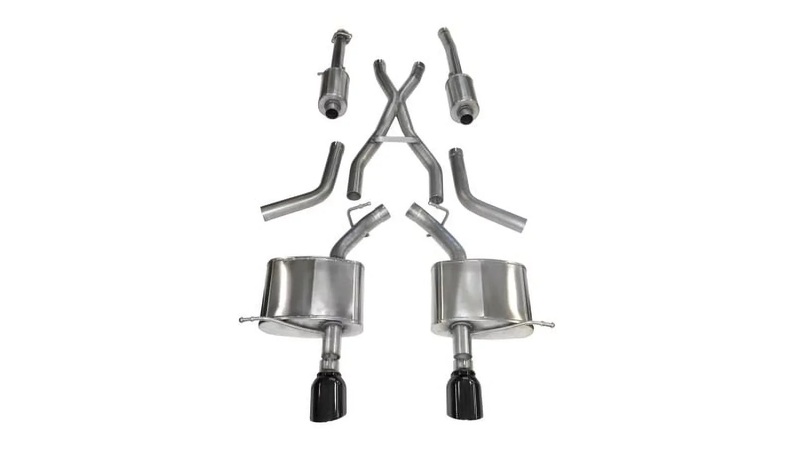 Corsa 11-14 Dodge Durango 5.7L V8 Black Sport Dual Rear Cat-Back Exhaust Fits select: 2013-2023   R/T, 2011-2012
