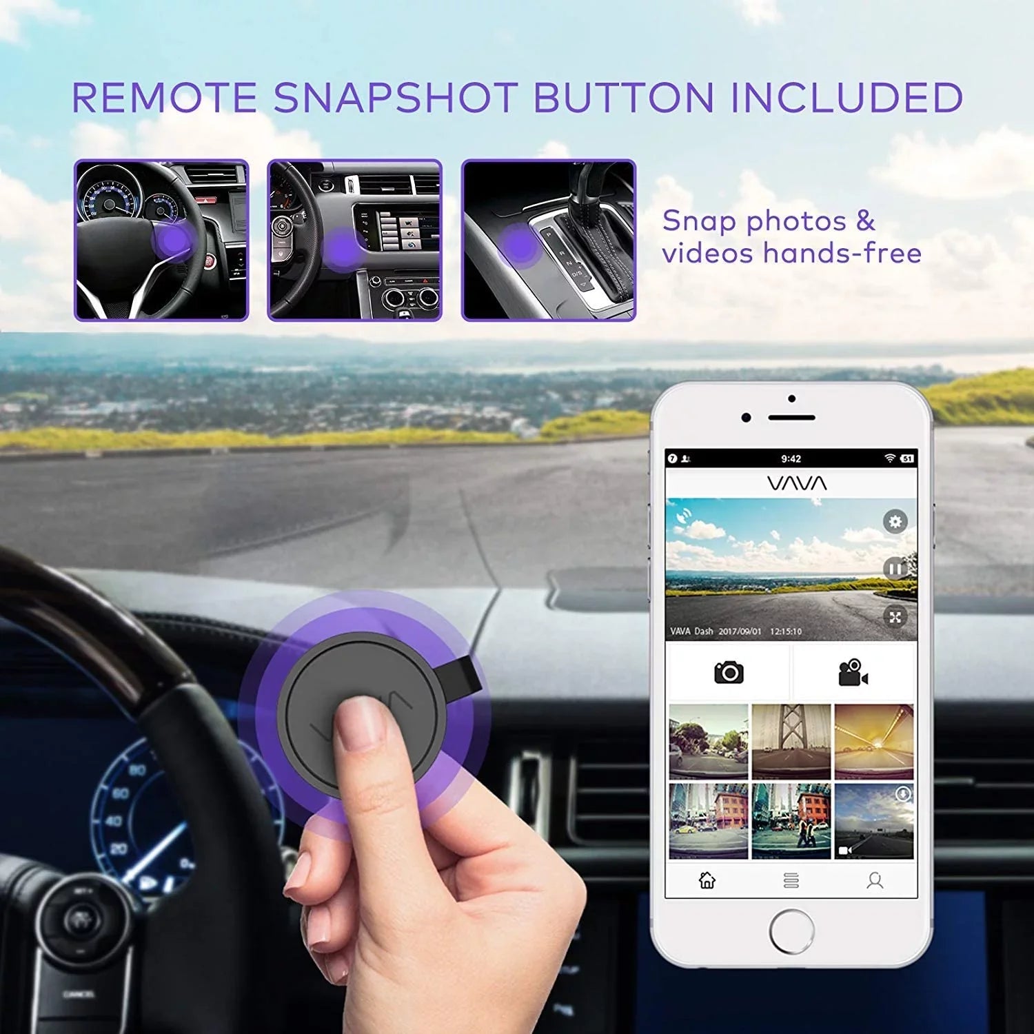 Dash Cam |  1920X1080P@60Fps | Wi-Fi Car Dash Camera | Sony Night Vision Sensor | Dashboard Camera Recorder with  | Parking Mode | G-Sensor | Support 128GB Max