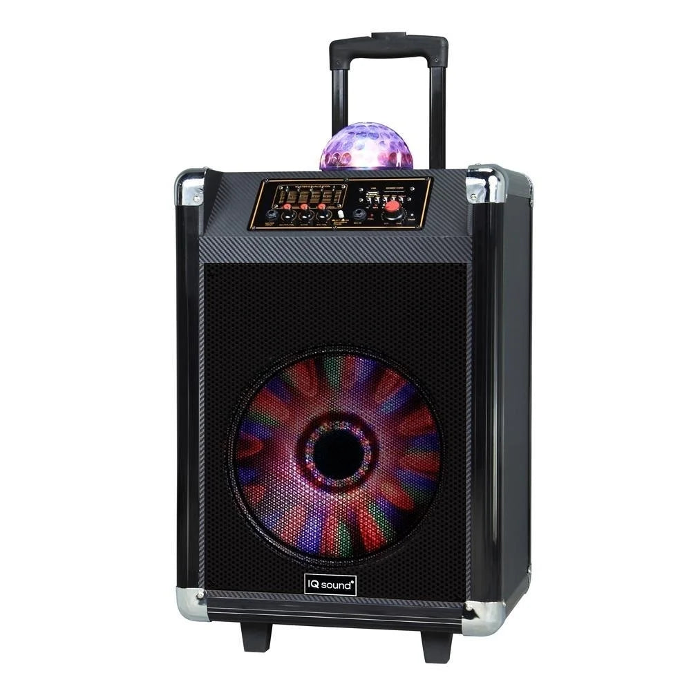 12" Portable Bluetooth Speaker with Disco Ball Light (-3612DJBT)