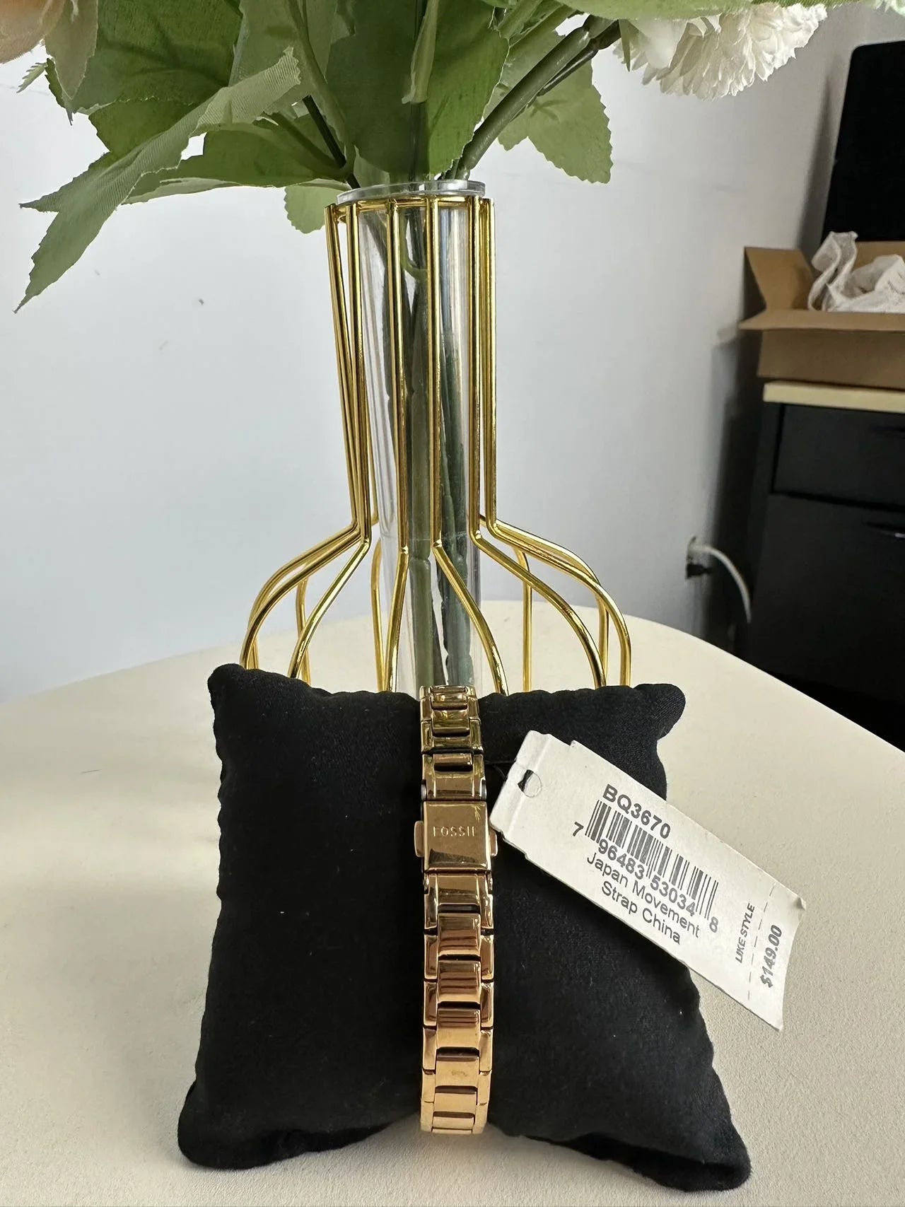Fossil BQ3670 Rilynn Two-Hand Rose Gold-Tone Stainless Steel Watch