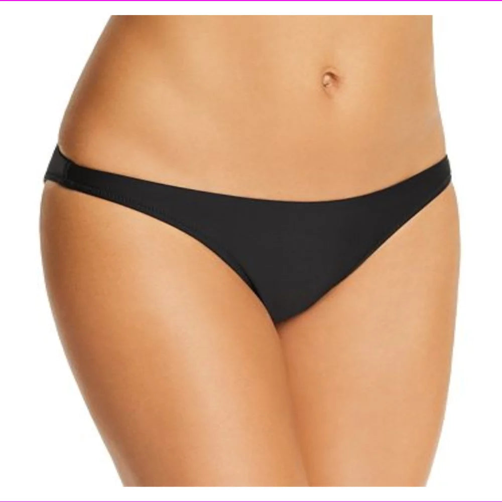 Milly Cabana Womens St. Lucia Hipster Bikini Swim Bottom Separates Black L
