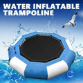 Miumaeov 17Ft Inflatable Water Trampoline Bouncer Jump Float Swimming Pool Beach Ring Platform Jump Floated 400kg/ 880lb