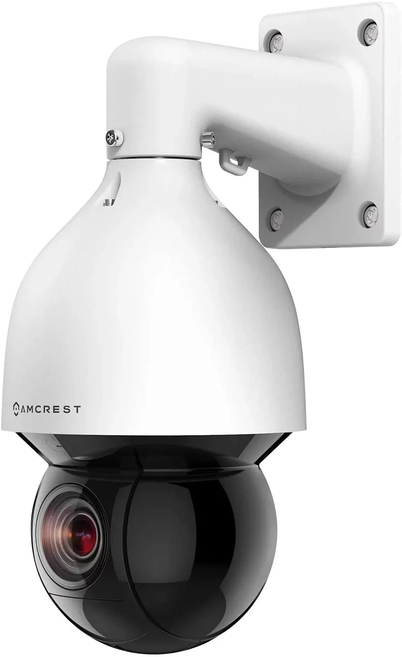 Amcrest 4MP Outdoor   +  Camera Pan Tilt Zoom (Optical 32x Motorized) UltraHD + Camera Security Speed Dome, People and Vehicle Detection , 492ft Night Vision + (802.3at) IP4M-1083EW-