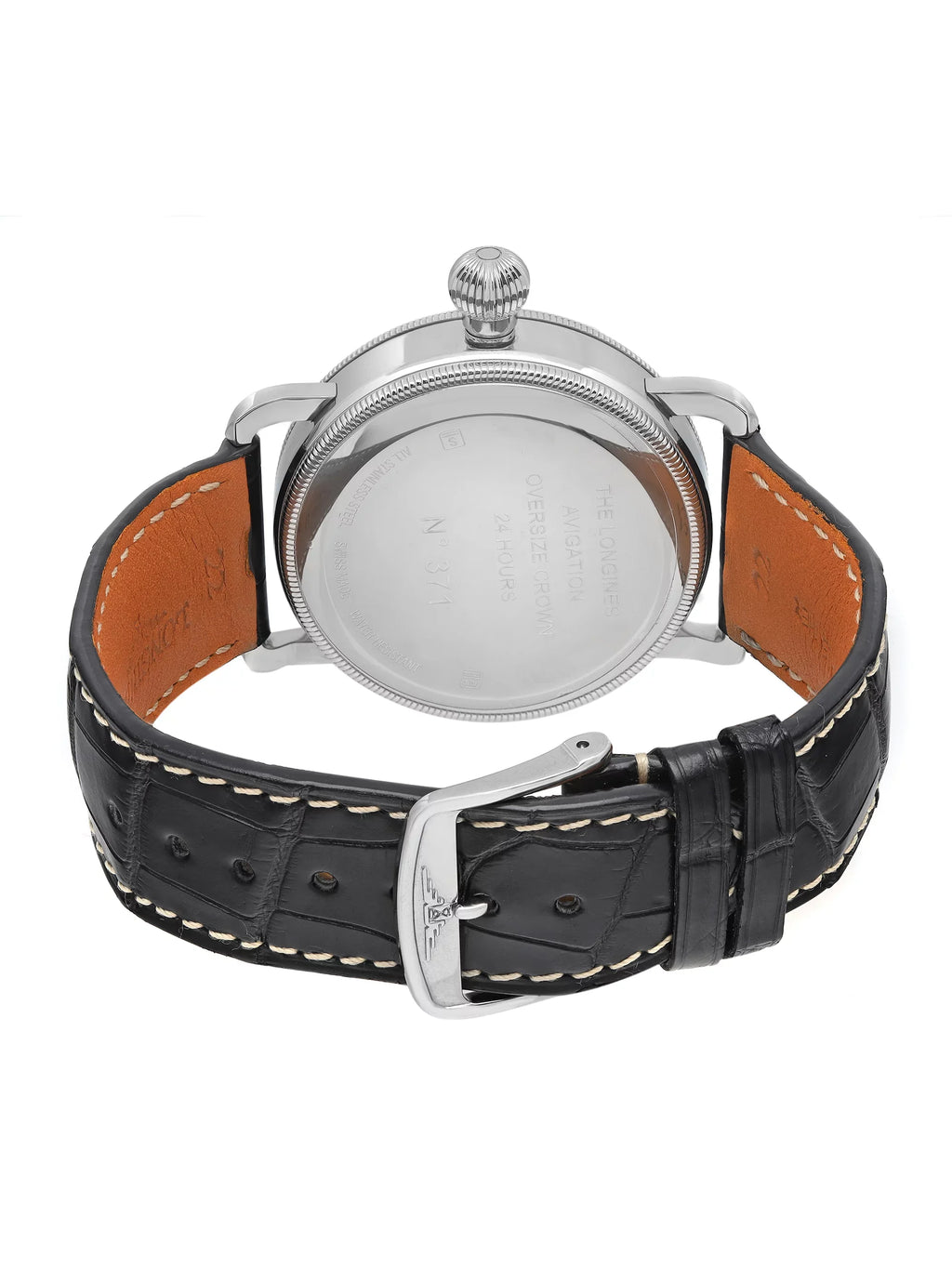 New Longines Heritage Avigation  Steel Black Automatic Watch L2.778.4.53.2