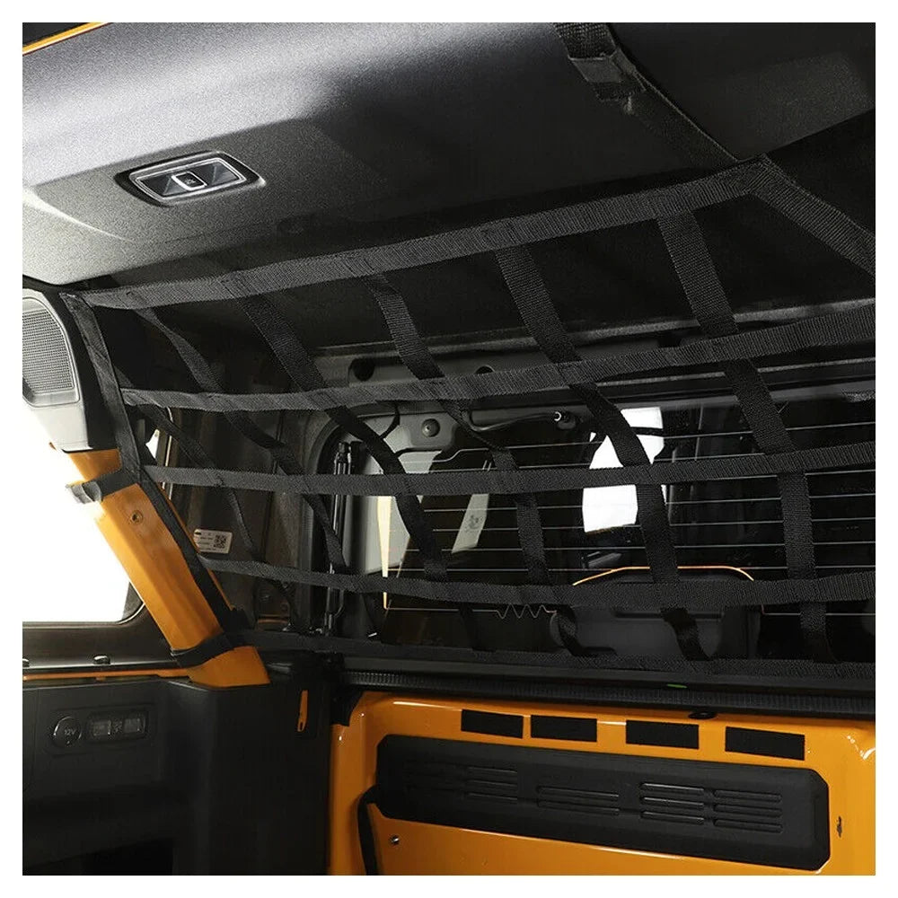 Teledu Rear Trunk Cargo Back Isolation Net Mesh Organizer + 4 Door