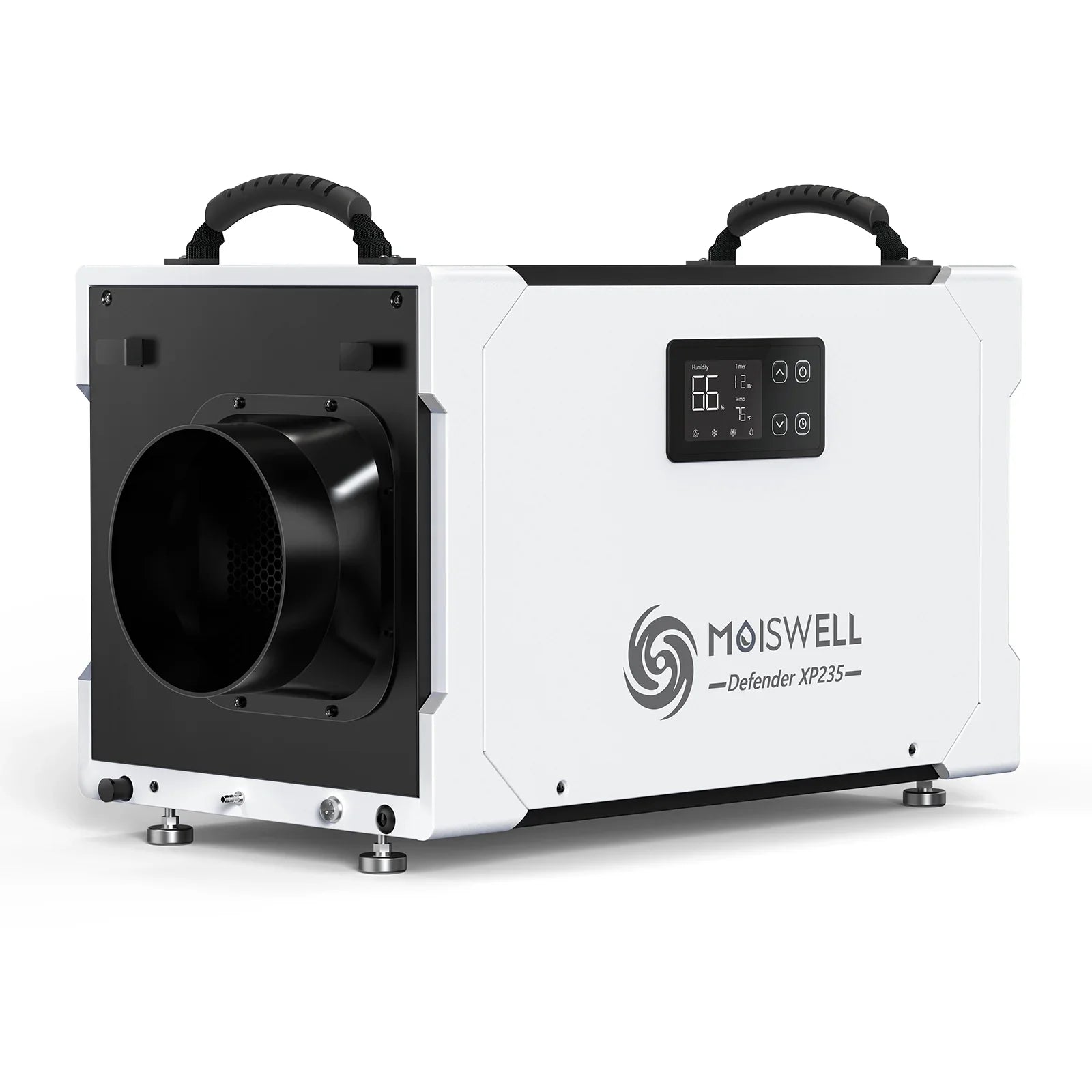 Moiswell 235 Pints Commercial Dehumidifier - Efficient Pump and Drain Hose, Perfect for Crawl Spaces, Basements, Industrial Areas, and Job Sites - 5-Year Warranty Included