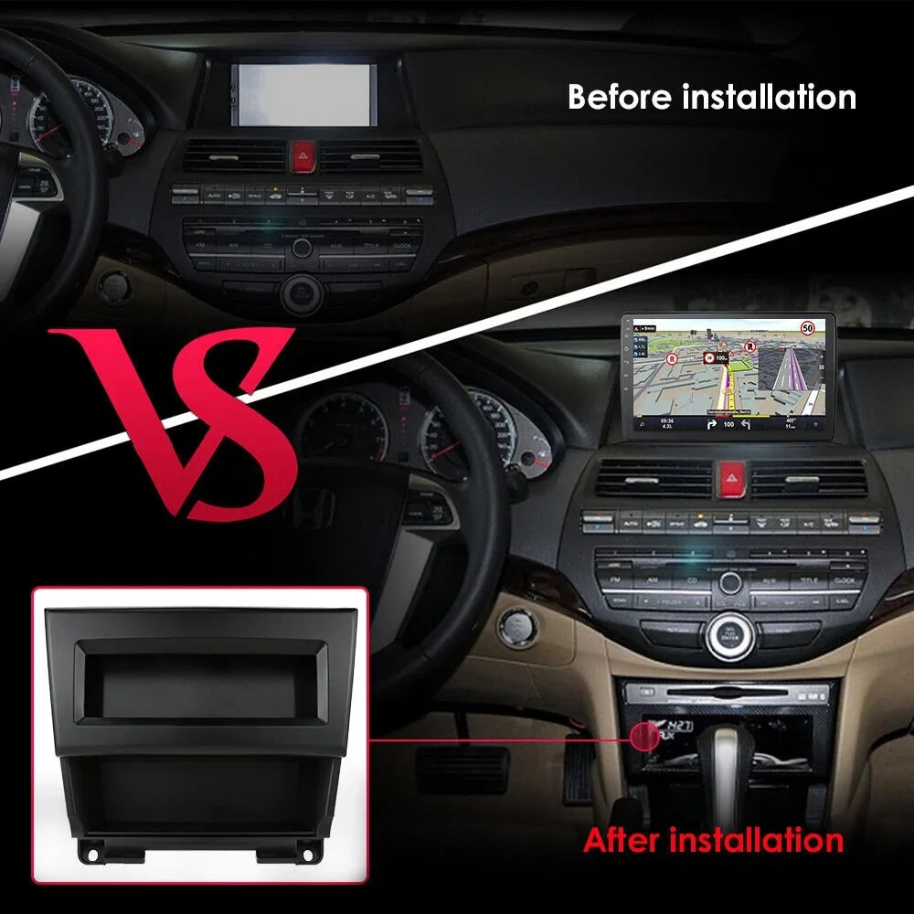 Car Stereo Radio for Honda Accord 8 2008-2013 10.1" 1280*720 Screen Android 12 Video Player Support Wireless Carplay Android Auto   Navigation  Backup Camera 2+32G, Black