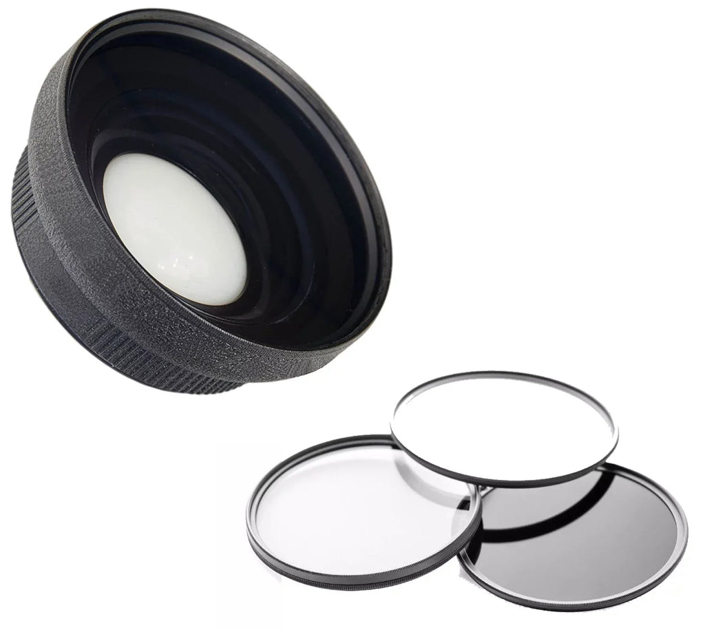 Sony Cyber-shot -RX100  0.5X High Definition Super Wide Angle Lens w/ Macro (Includes Lens/Filter Adapters) + 3 Piece Lens Filter Set