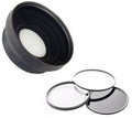 Sony Cyber-shot -RX100  0.5X High Definition Super Wide Angle Lens w/ Macro (Includes Lens/Filter Adapters) + 3 Piece Lens Filter Set