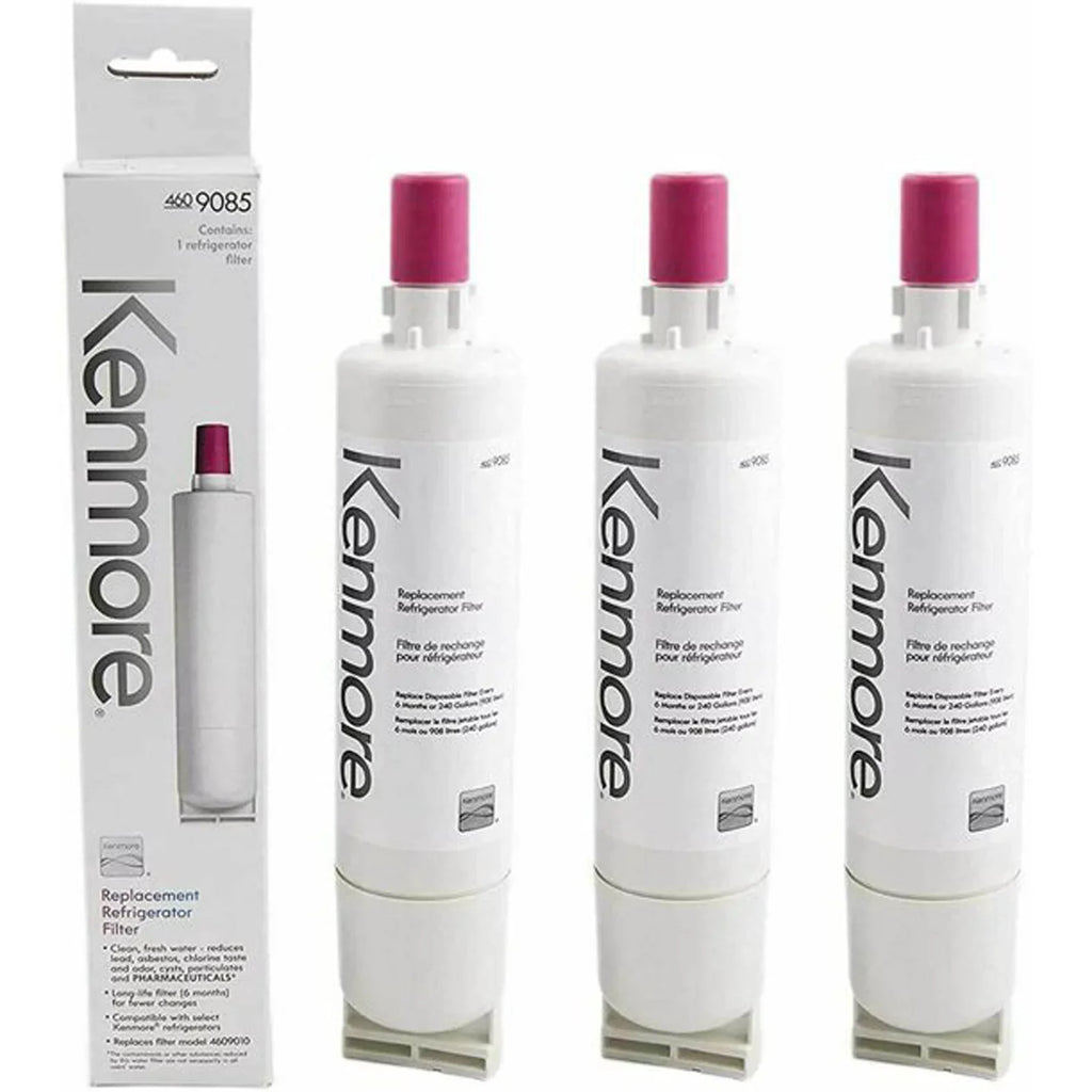 3Pack Kenmore 9085 Refrigerator Water Filter Replacement Compatible with 4396508,46-9010, 469010, 46-9085