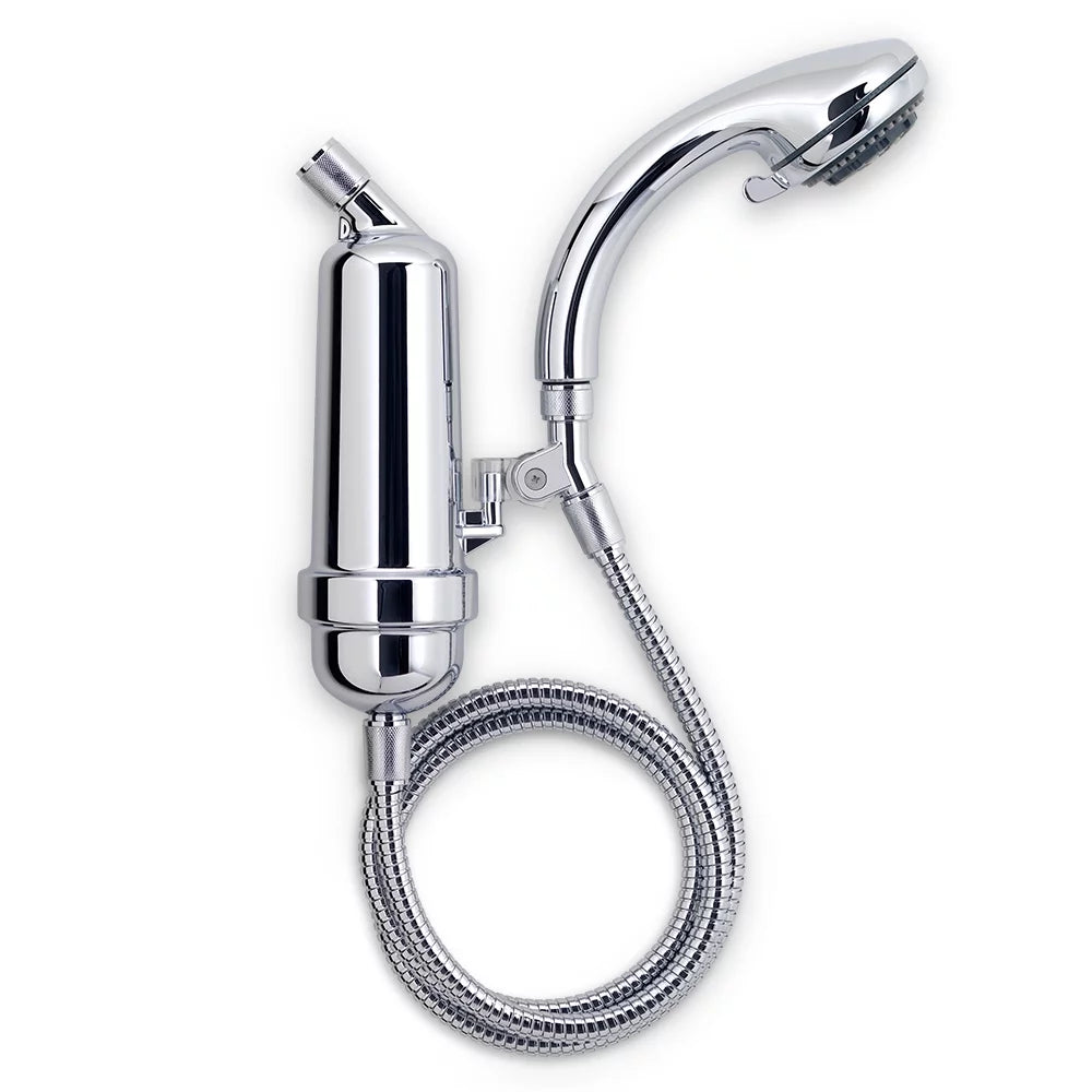 WaterChef Premium Shower Filter System -7C with Deluxe Handheld Wand (Chrome), Certified for 96.6% Chlorine Reduction, 10,000 Gal. Capacity