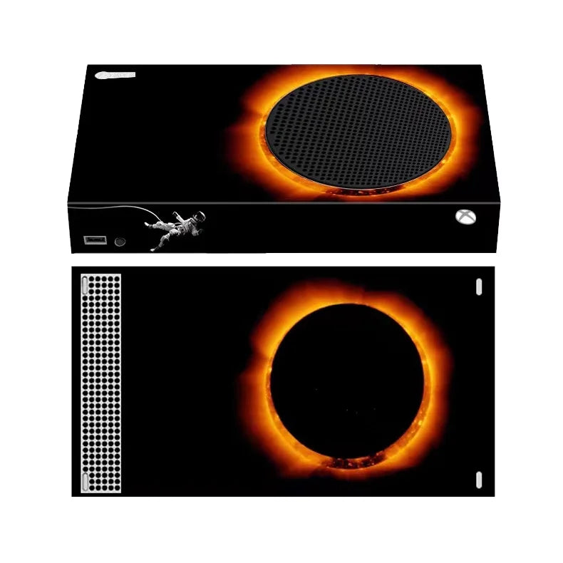 Microsoft Xbox Series S All Digital Gaming Console 512GB Solid State Drive White Xbox Console and Wireless Controller with Mytrix Full Body Skin Sticker-Eclipse